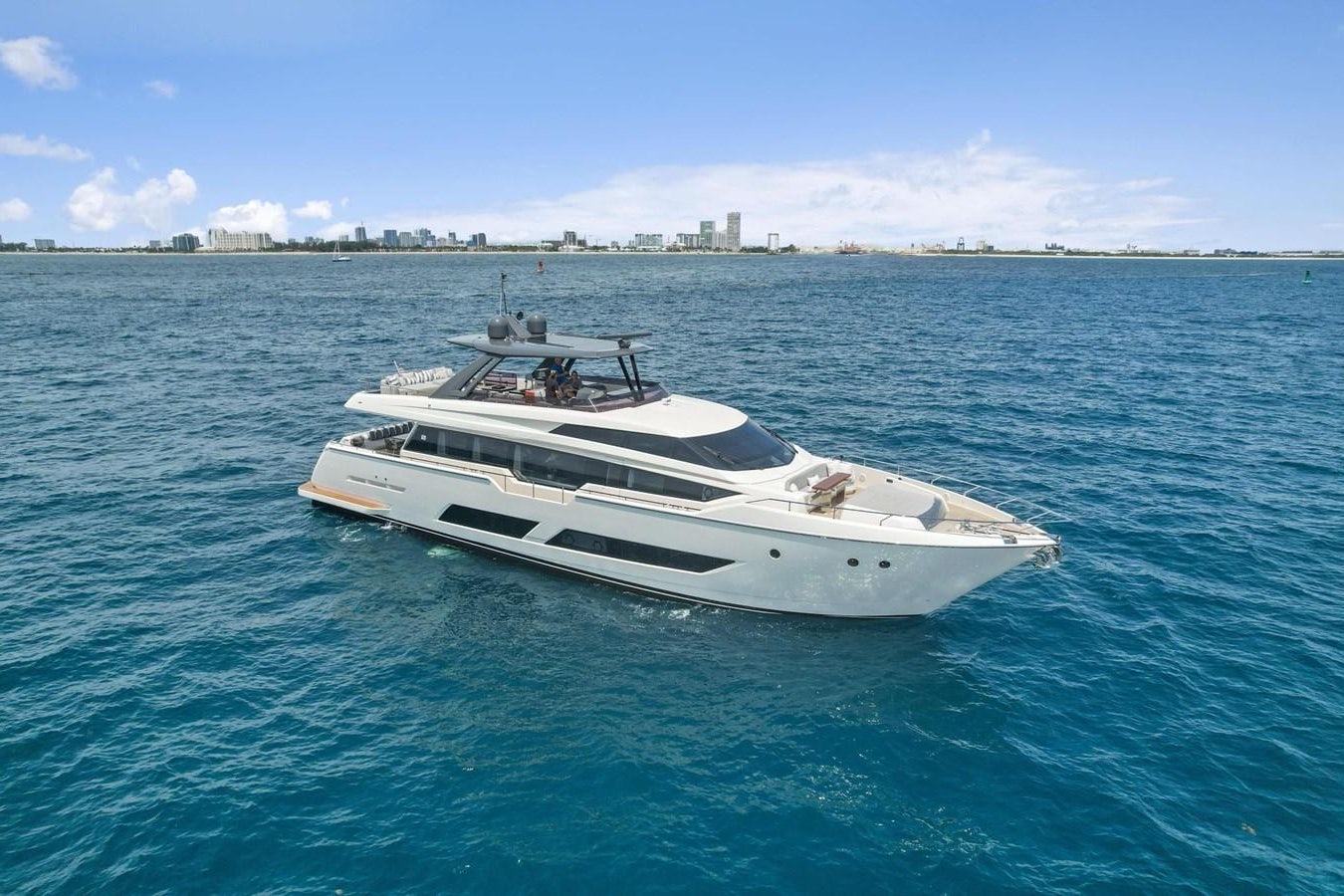 a white yacht in the water aboard XFAF8532J021 Yacht for Sale