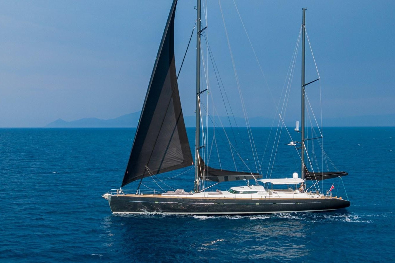 a sailboat on the water aboard ASHLEYROSE110 Yacht for Sale