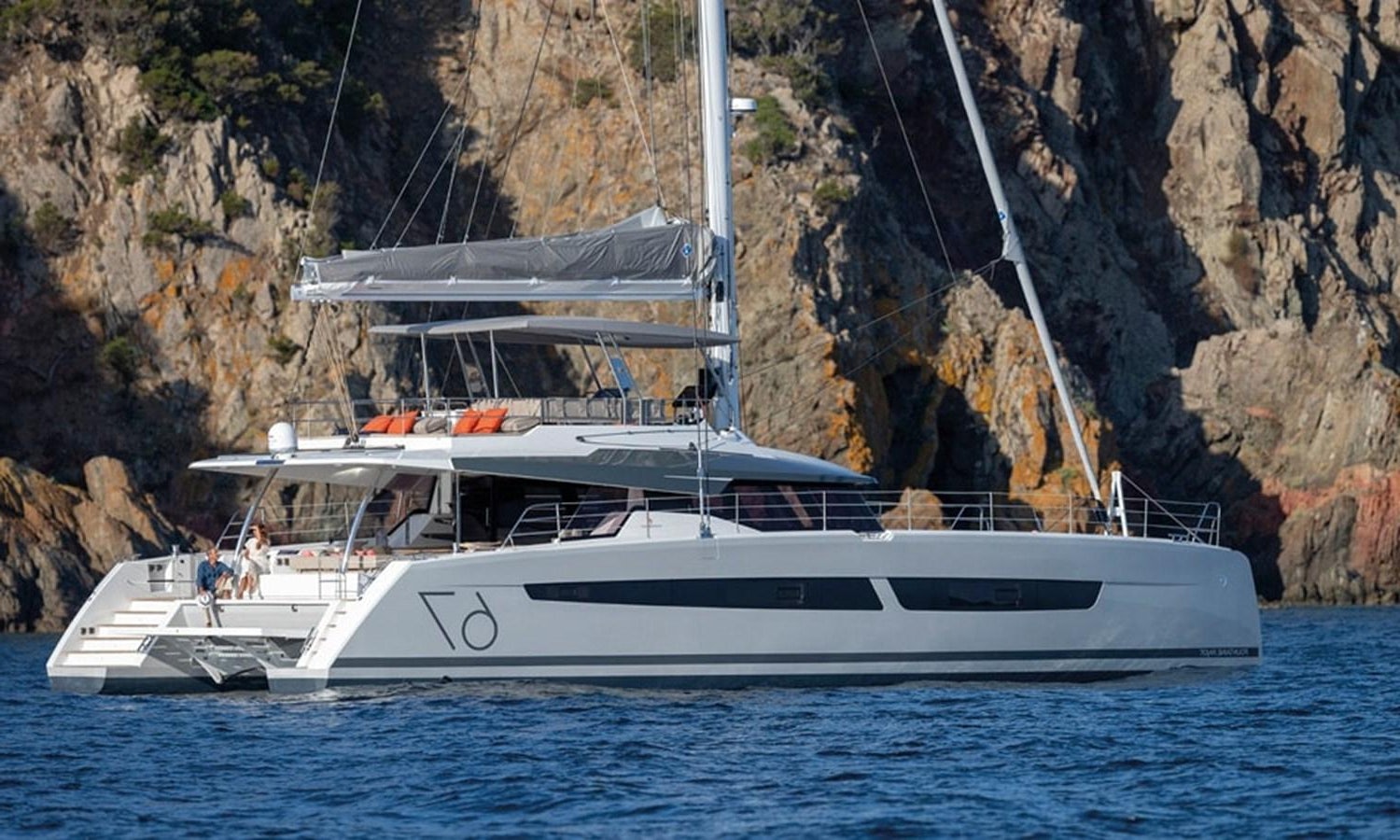 a boat on the water aboard FOUNTAINE PAJOT ALEGRIA 67 Yacht for Sale