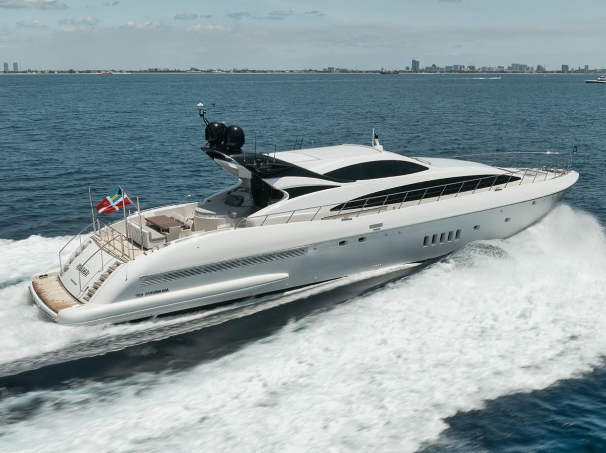 a boat on the water aboard TATAMI Yacht for Sale