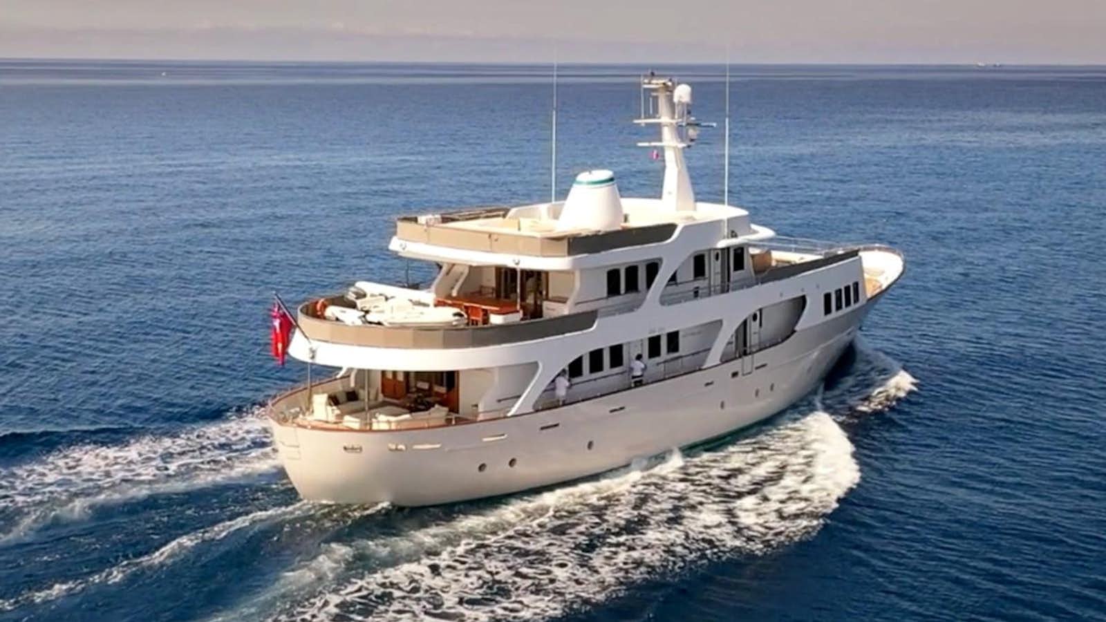 a ship on the water aboard EVERGREEN G Yacht for Sale