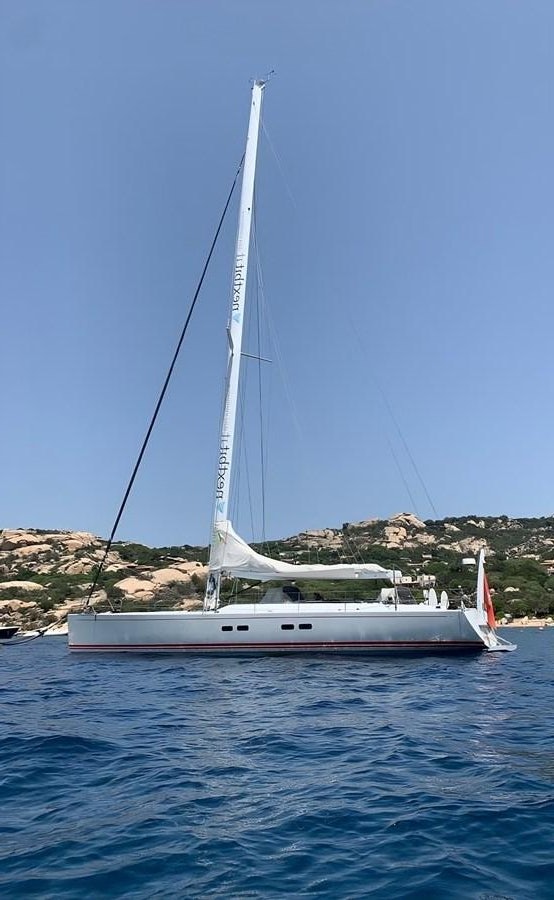 a sailboat on the water aboard MISTER A Yacht for Sale