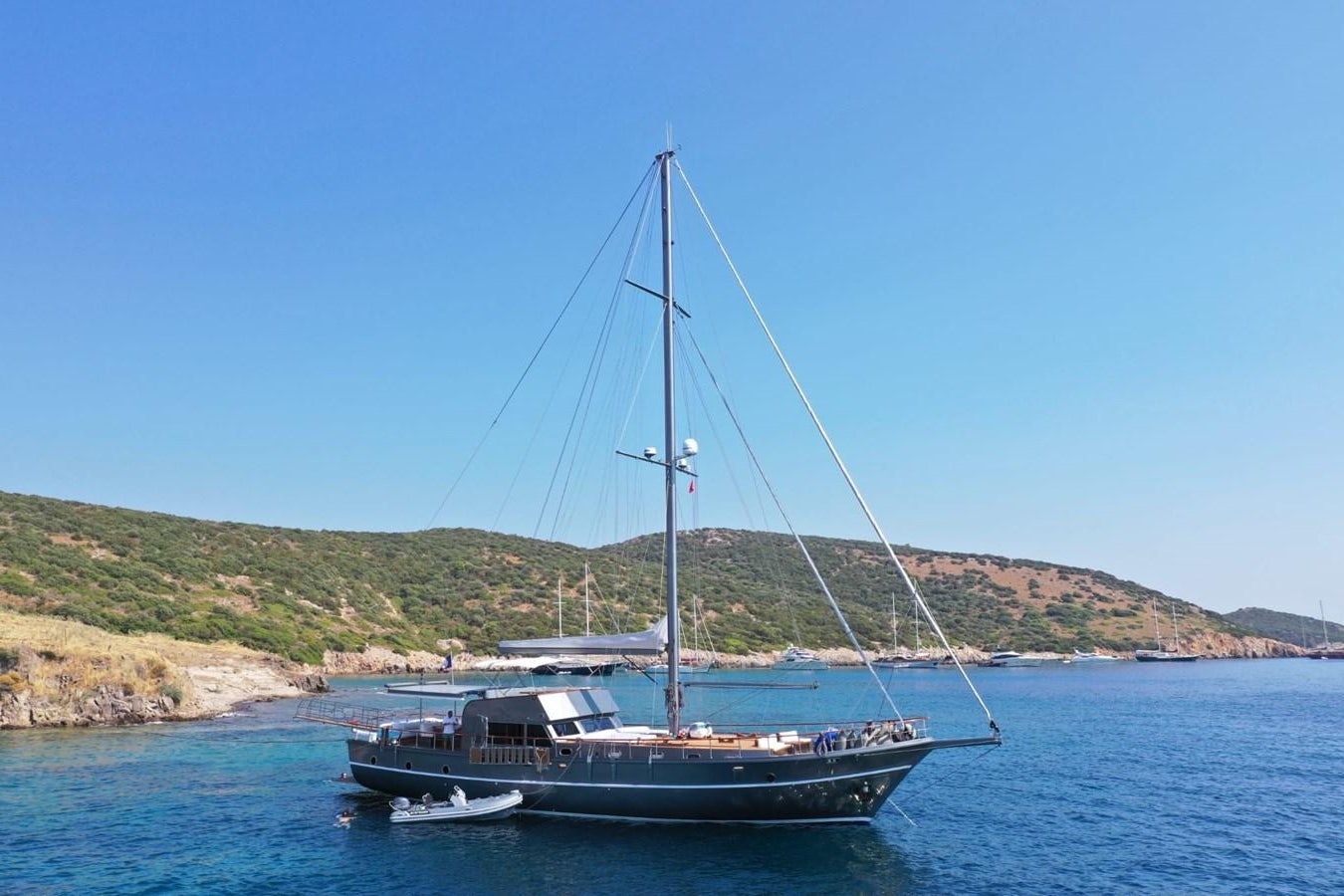 a boat on the water aboard AYO Yacht for Sale