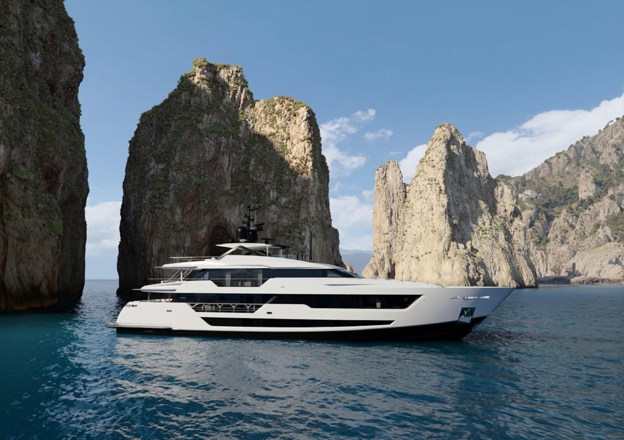 a boat in the water aboard AMARE Yacht for Sale