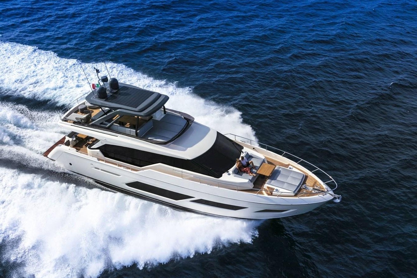 a boat on the water aboard AISULU Yacht for Sale