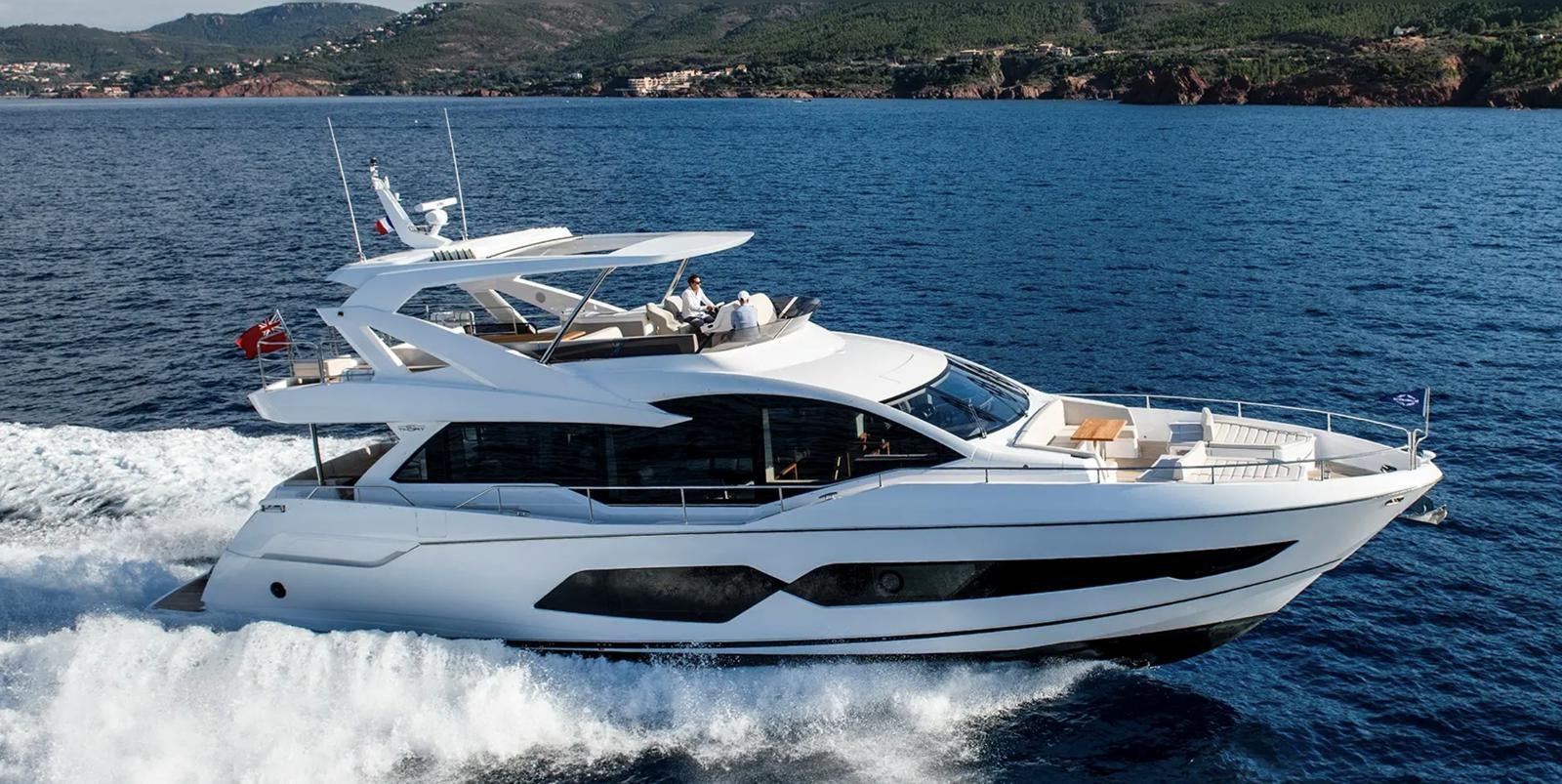 a white yacht on the water aboard EL 5 MARES Yacht for Sale