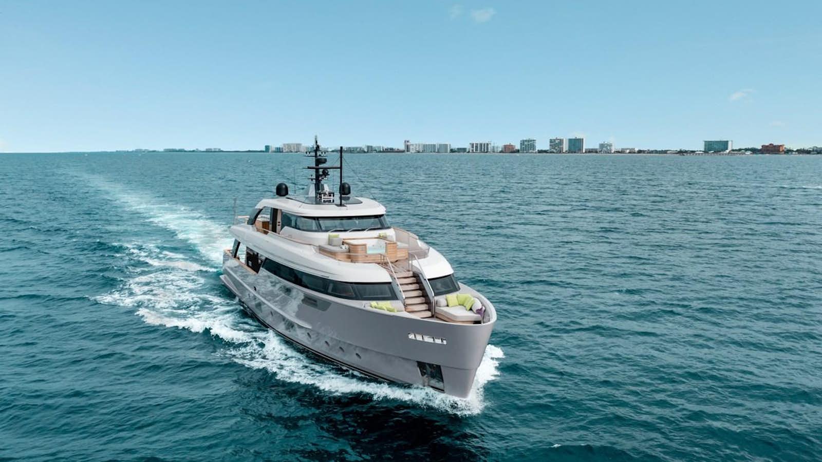 a boat on the water aboard PEARL Yacht for Sale