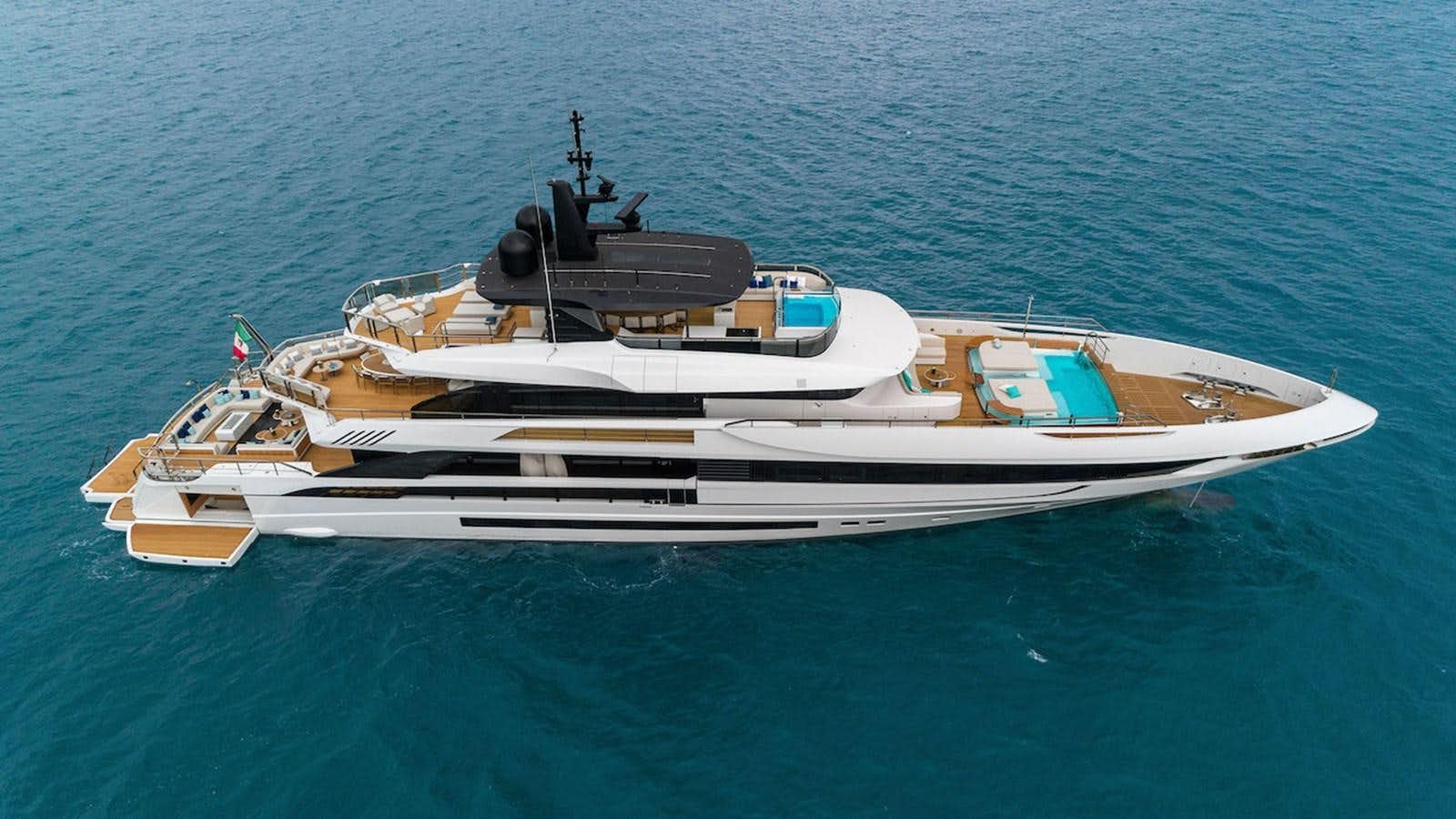 a boat on the water aboard MAVERICK Yacht for Sale