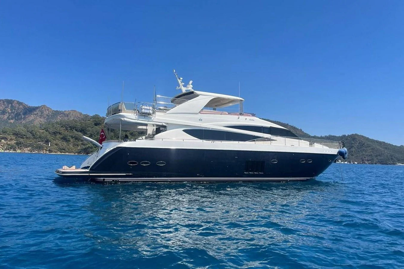 a boat on the water aboard PRINCESS I Yacht for Sale