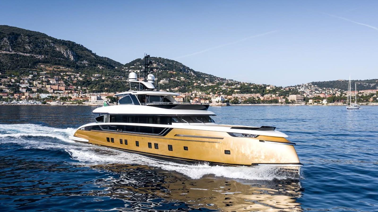 a boat on the water aboard STEFANIA Yacht for Sale