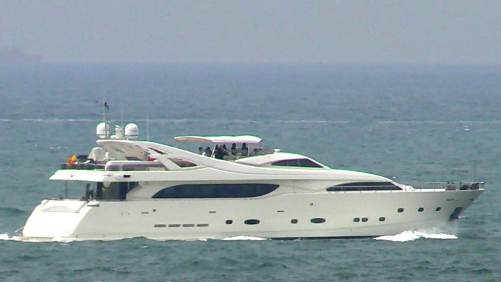 a white yacht in the water aboard CAMARIK Yacht for Sale