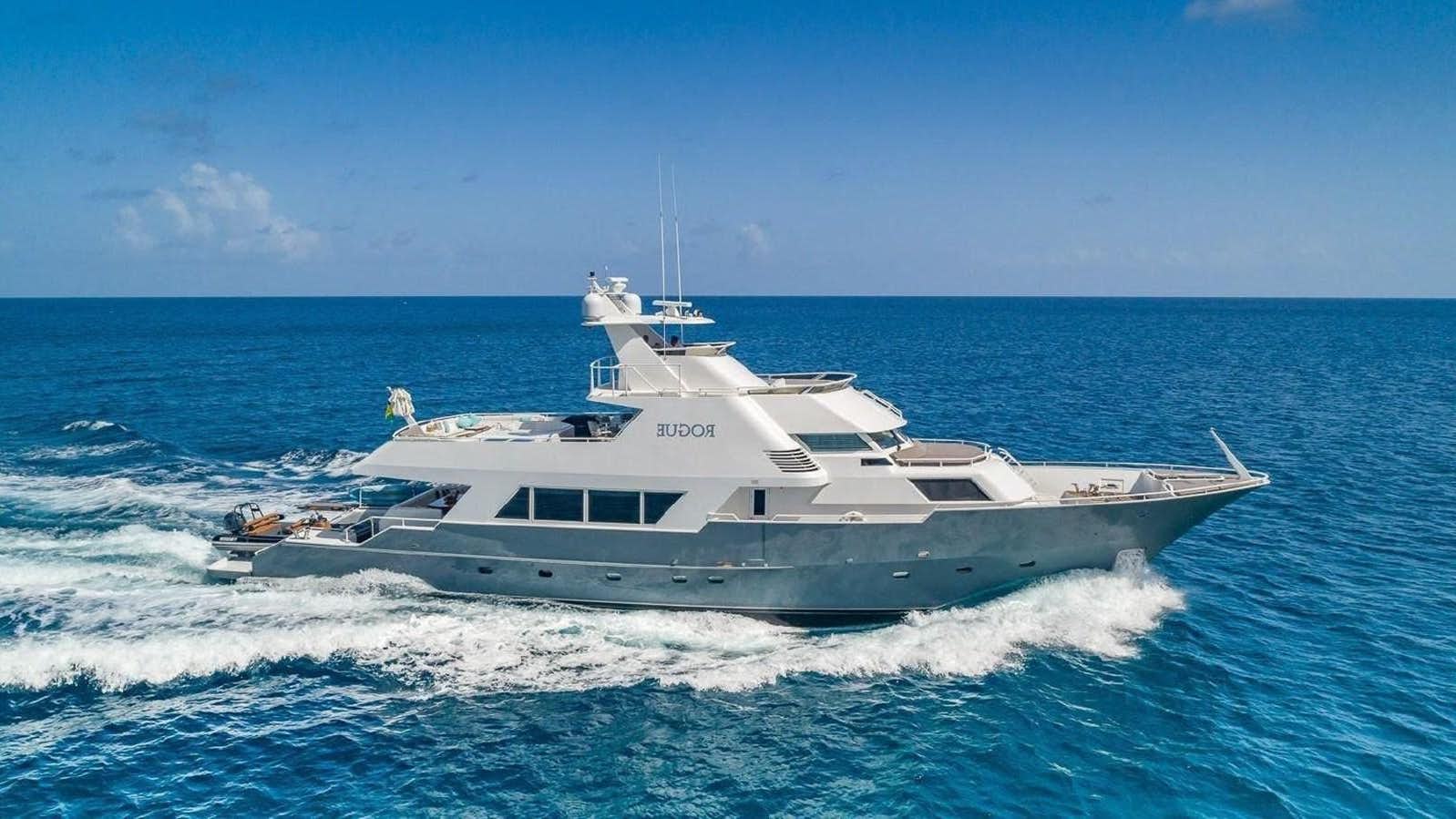 a boat in the water aboard ROGUE Yacht for Sale