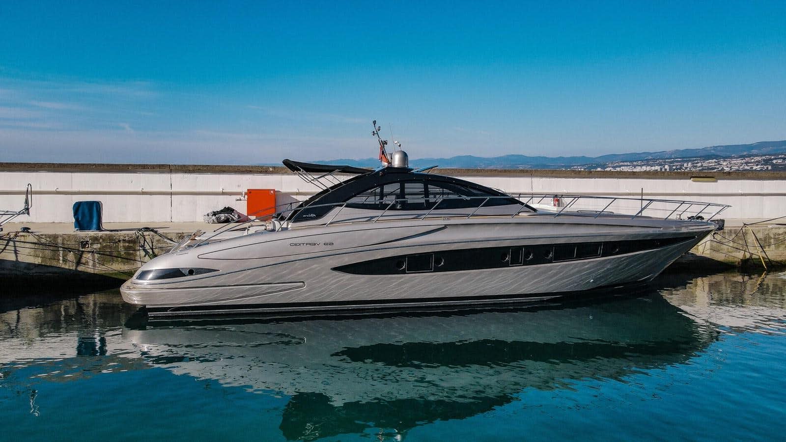 a boat in the water aboard RIVA 63' VERTIGO Yacht for Sale