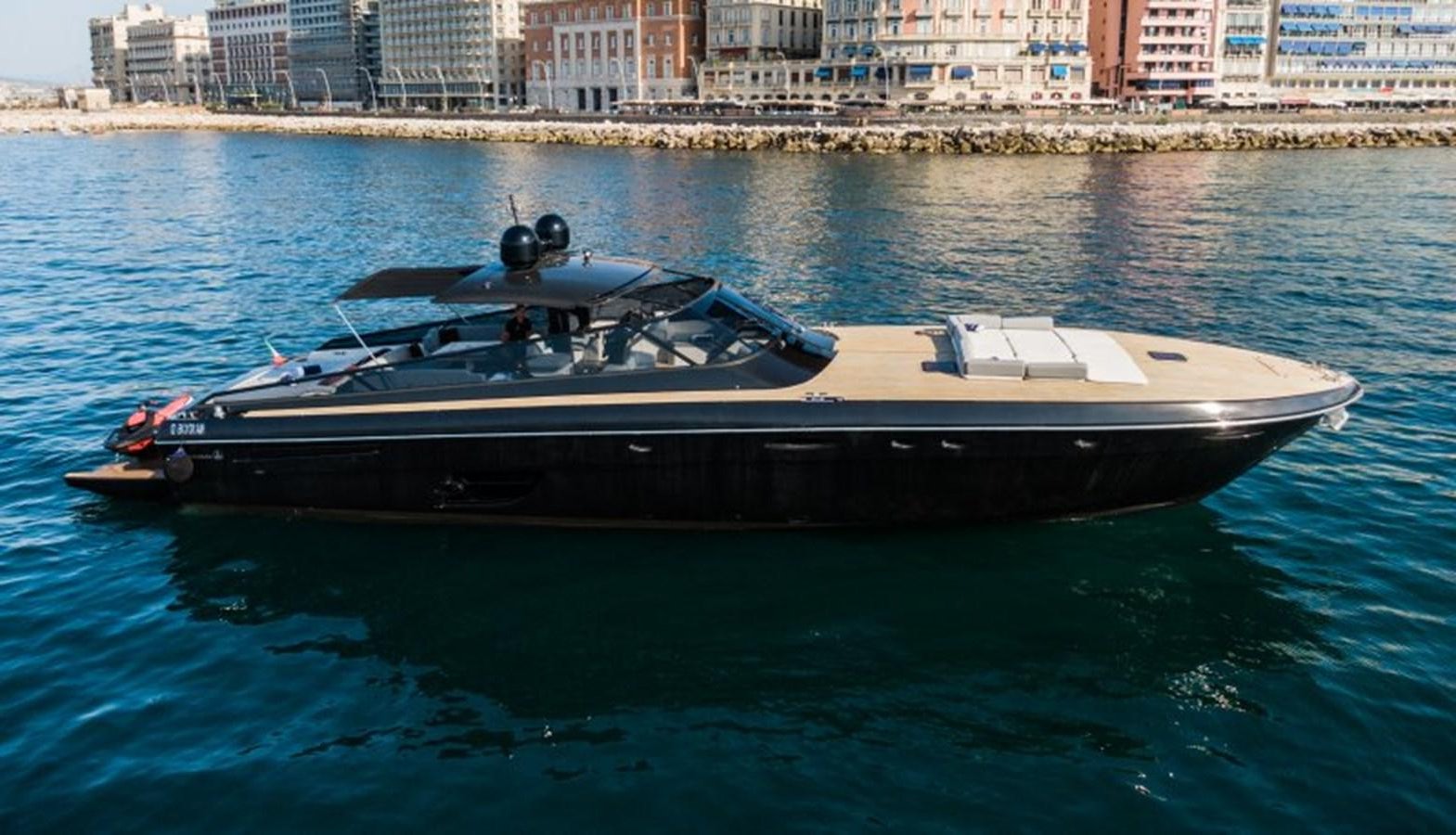 a boat on the water aboard BLUE MAMBA Yacht for Sale