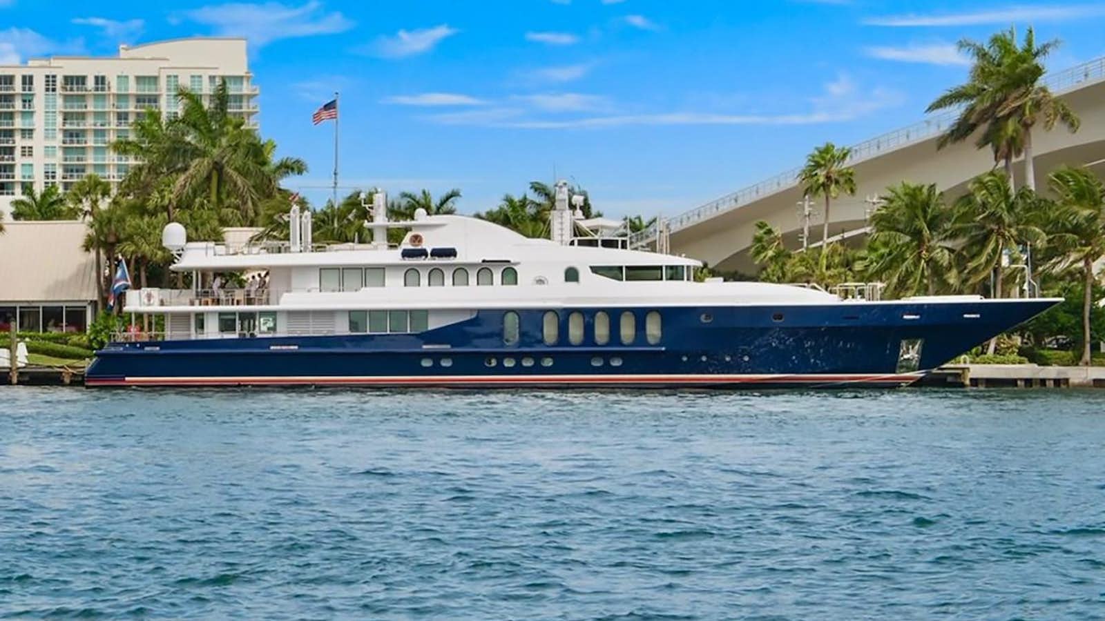 a large boat in the water aboard HIGH OCCUPANCY Yacht for Sale