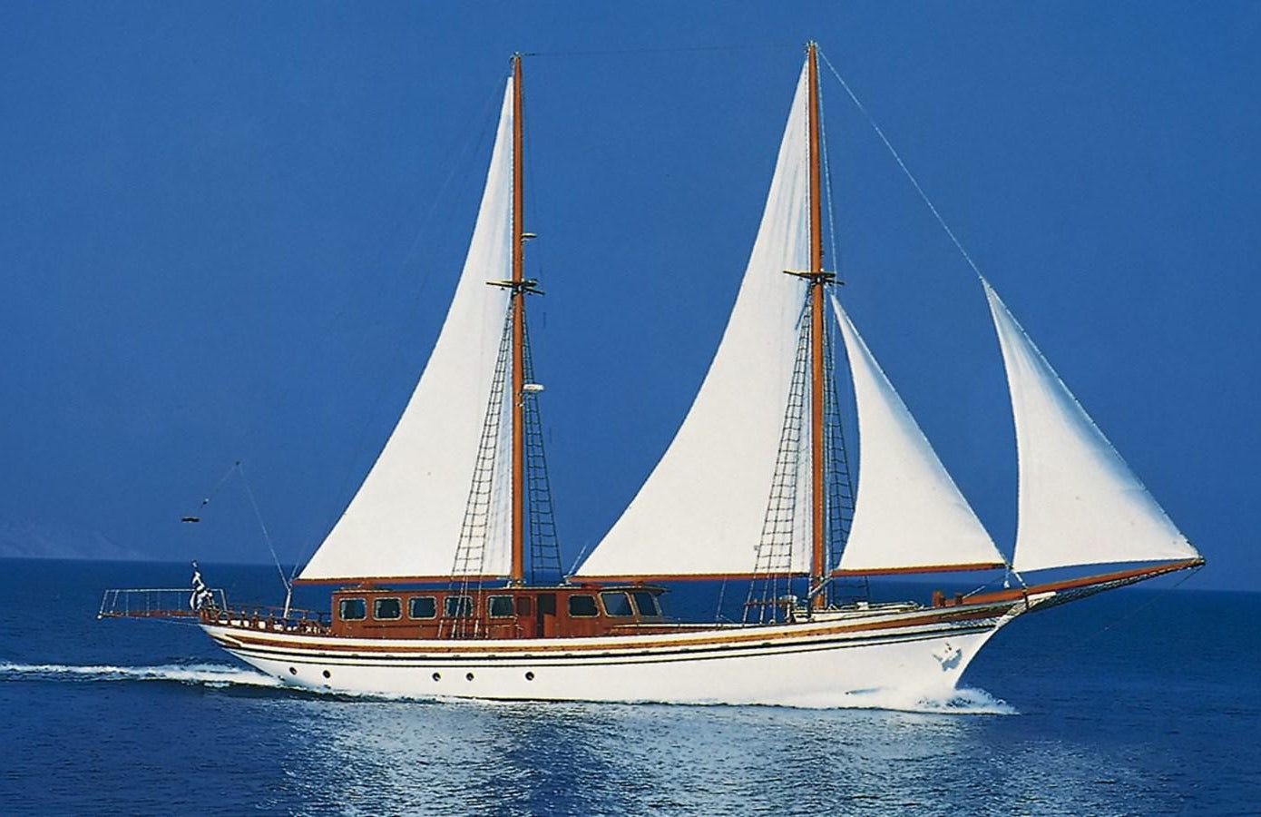a boat on the water aboard HERMINA Yacht for Sale