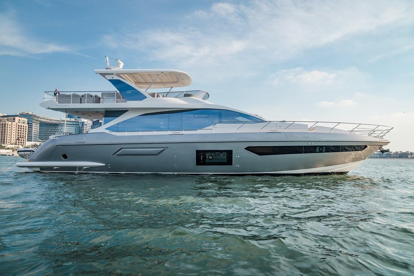 a boat in the water aboard ATLANTIS Yacht for Sale