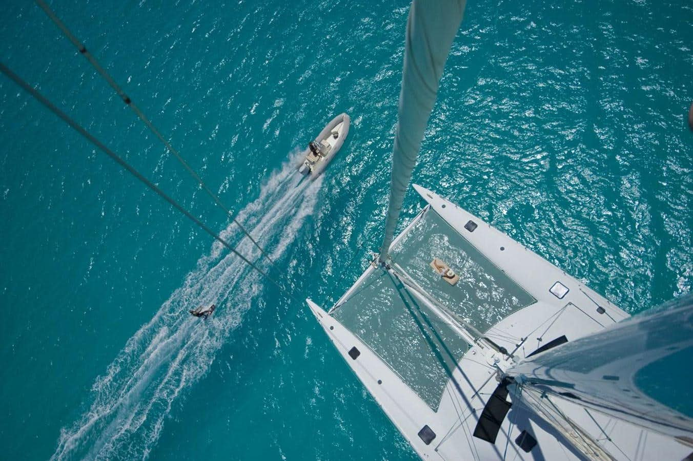 a group of boats in the water aboard MAGIC CAT Yacht for Sale