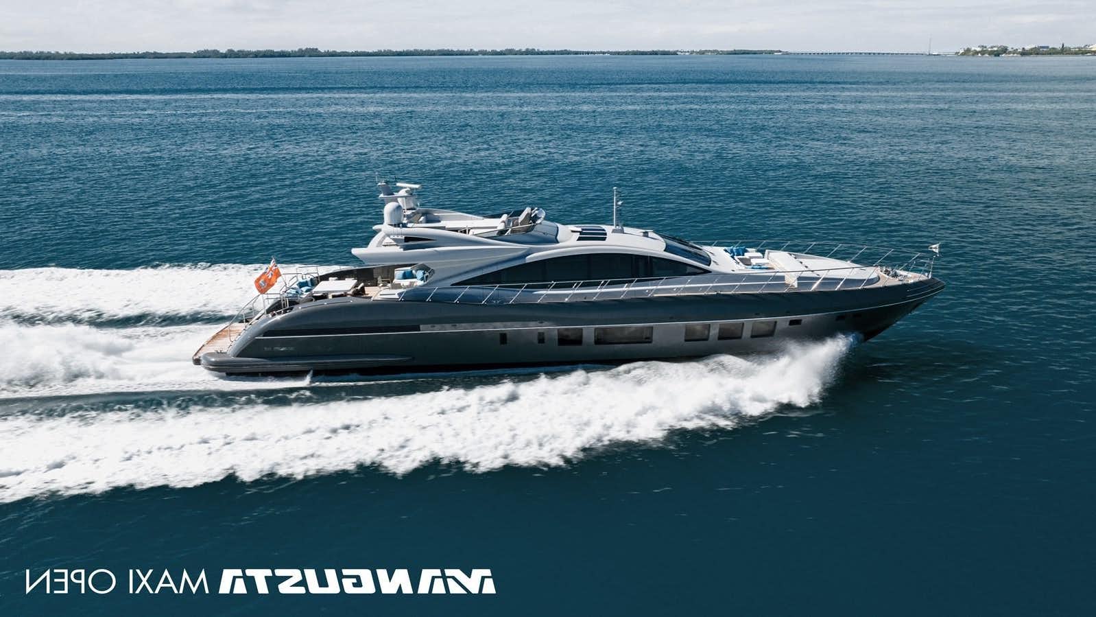 a boat on the water aboard MANGUSTA MAXI OPEN 110#5 - NANA I - CAREFULLY USED Yacht for Sale