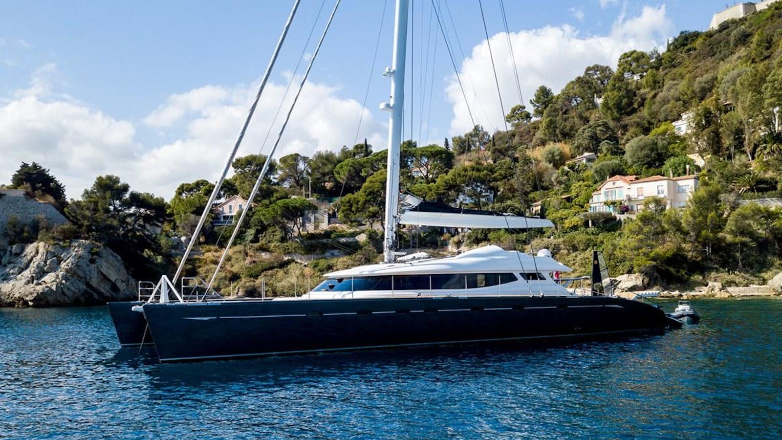 a boat in the water aboard ALLURES Yacht for Sale