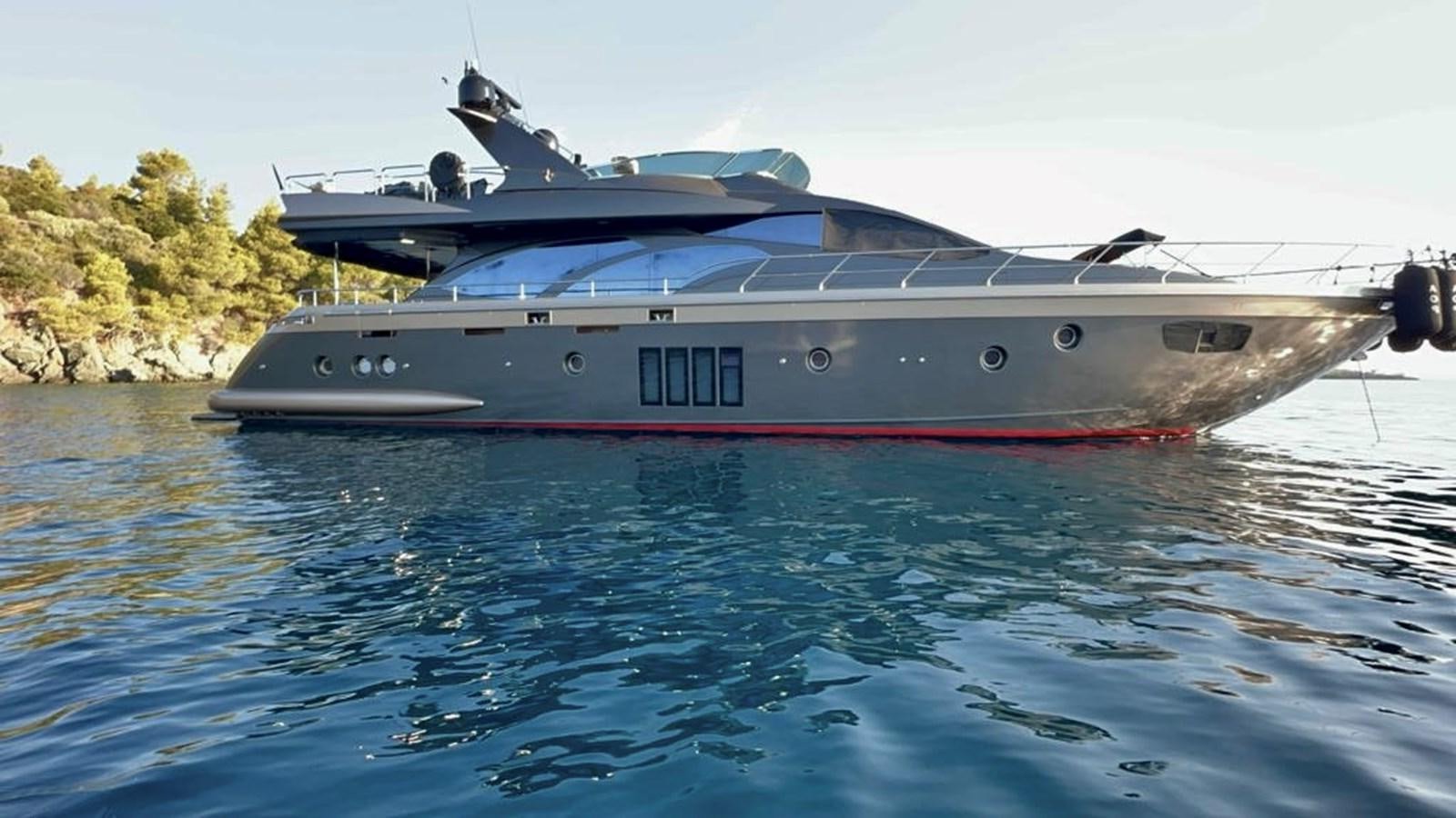 a boat on the water aboard AOP Yacht for Sale
