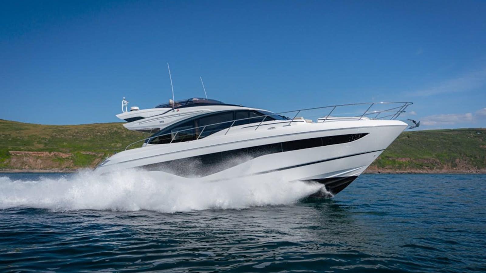a boat on the water aboard PRINCESS S62 Yacht for Sale