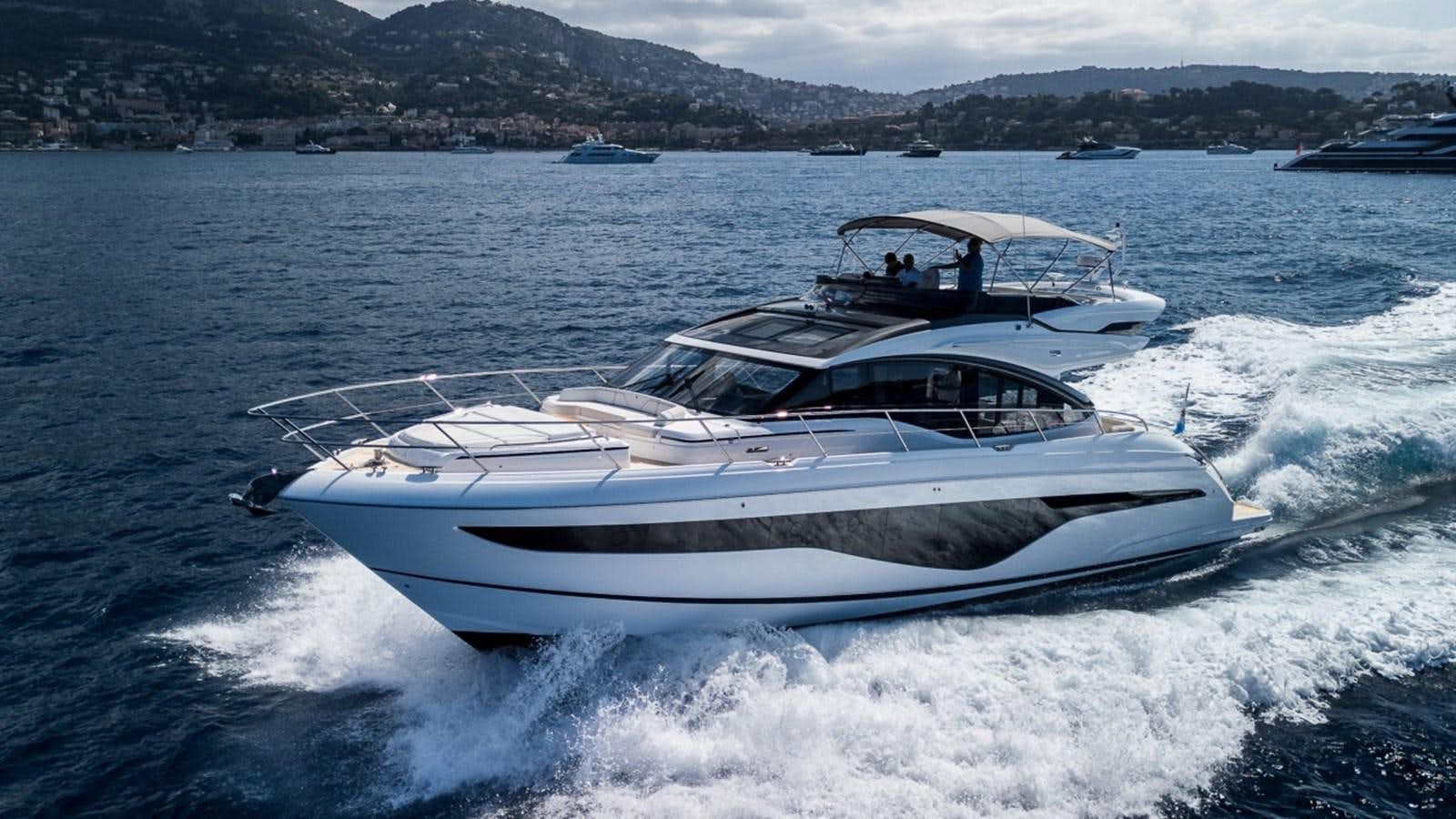 a boat on the water aboard PRINCESS S62 Yacht for Sale