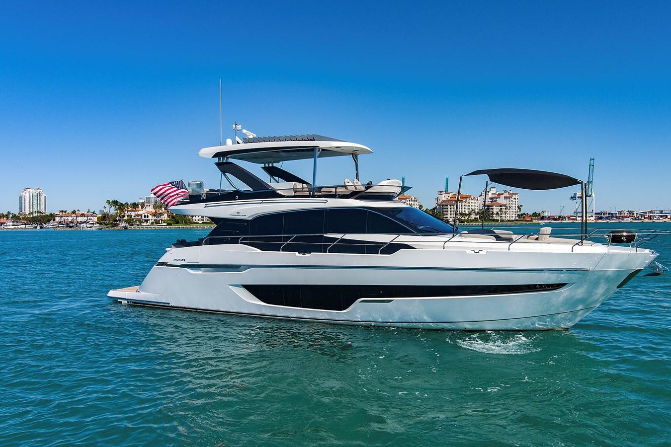 a boat in the water aboard RAW WAVE Yacht for Sale