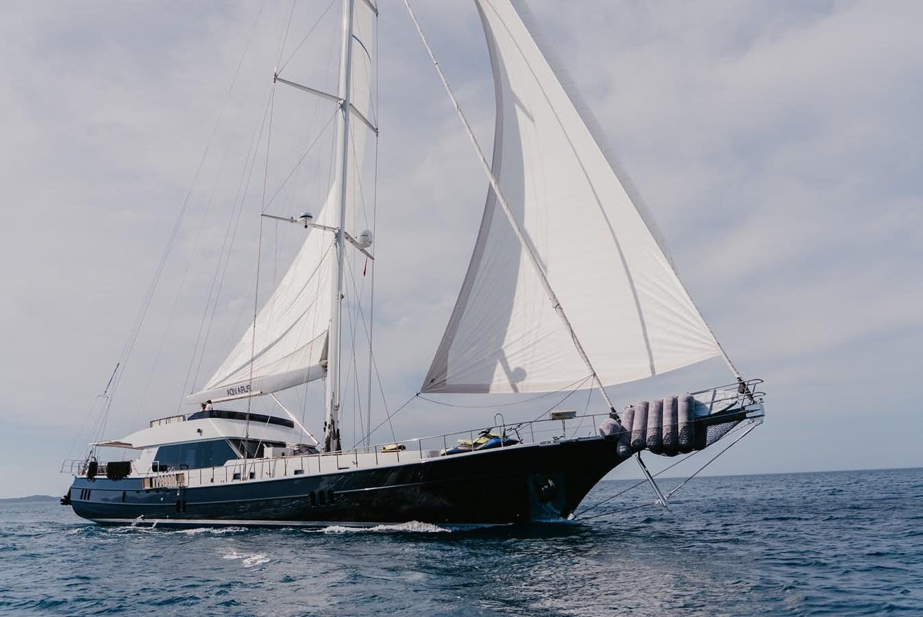 a boat in the water aboard PURA-VIDA Yacht for Sale