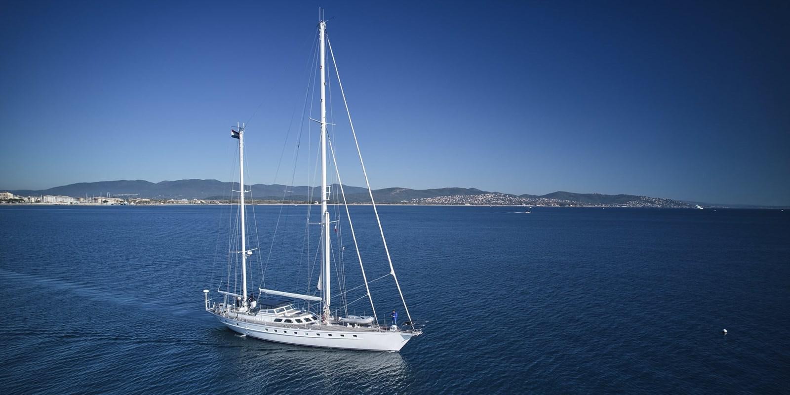a sailboat on the water aboard ALTAIR Yacht for Sale