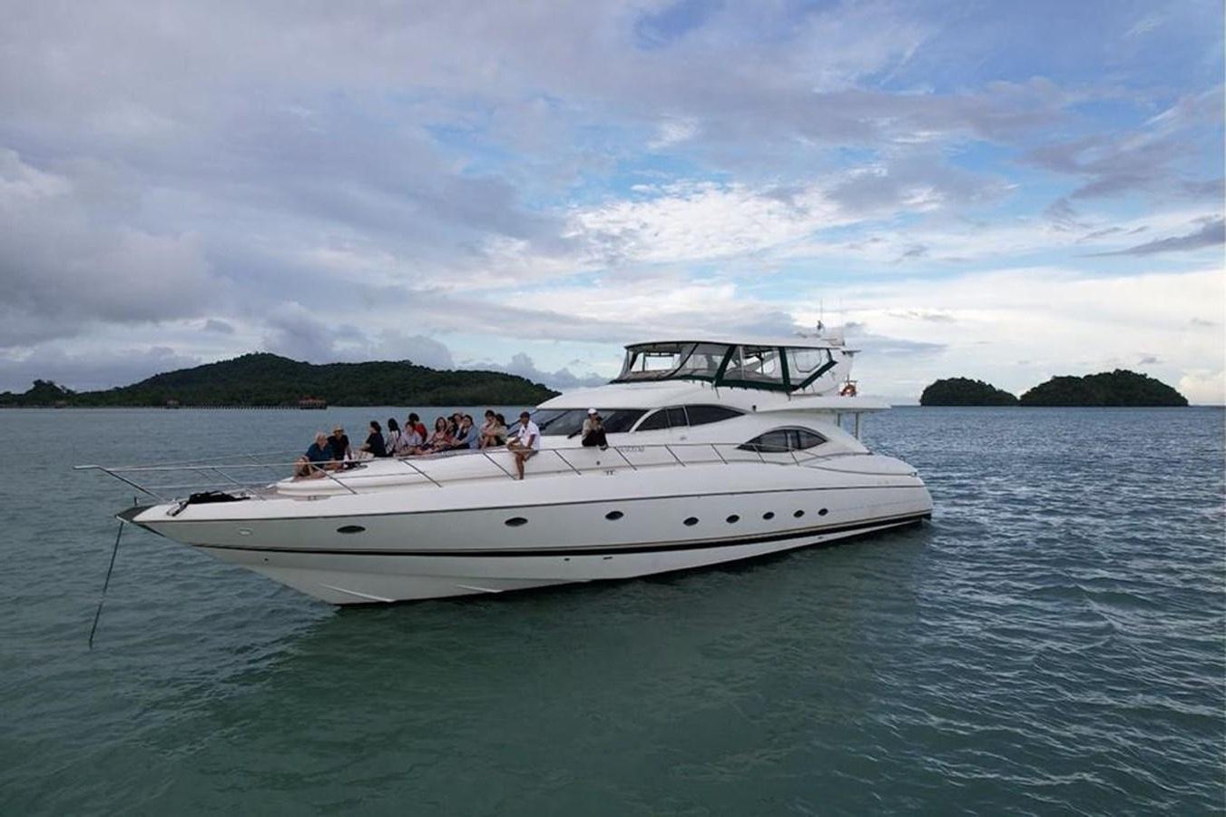 a boat full of people aboard ARTENGO Yacht for Sale