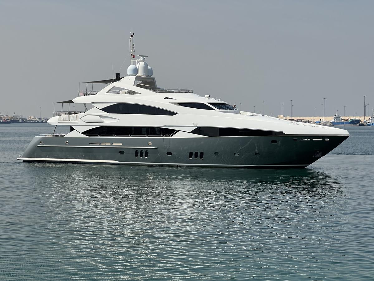 a white yacht on the water aboard 2007 SUNSEEKER 37M Yacht for Sale