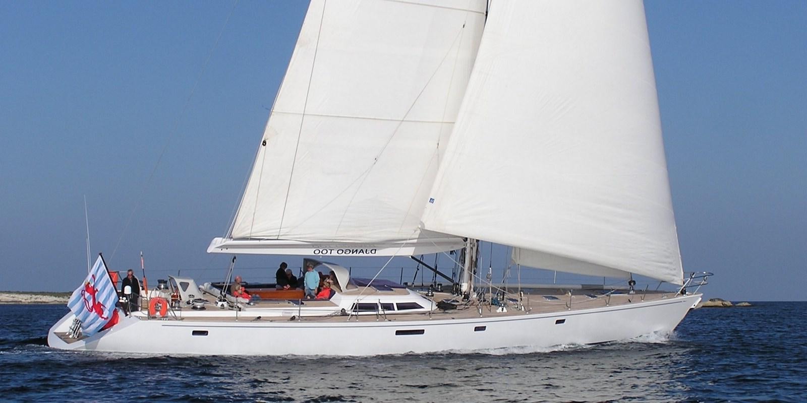 a sailboat on the water aboard DJANGO TOO Yacht for Sale