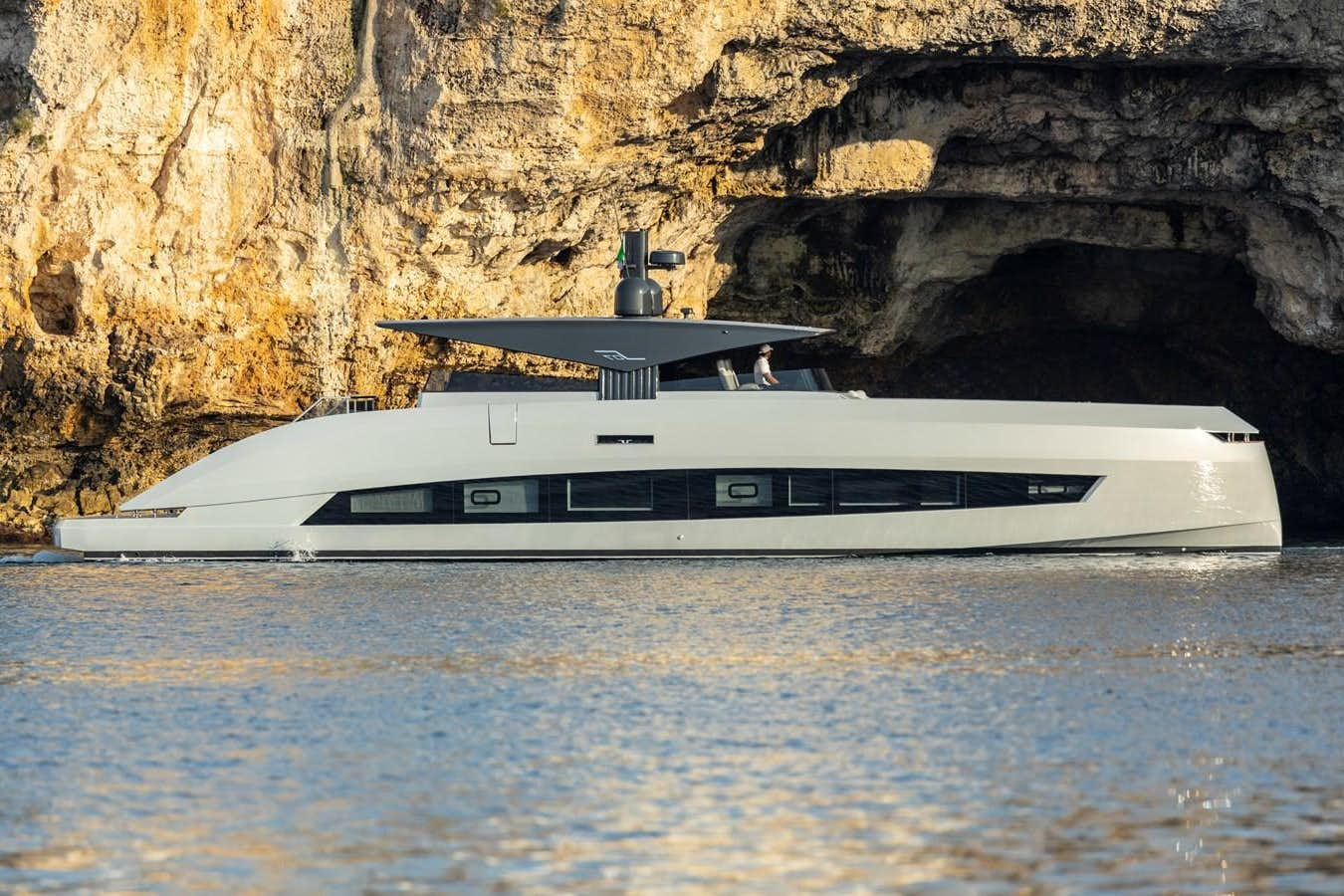 a boat in the water aboard S07 SPIDER Yacht for Sale