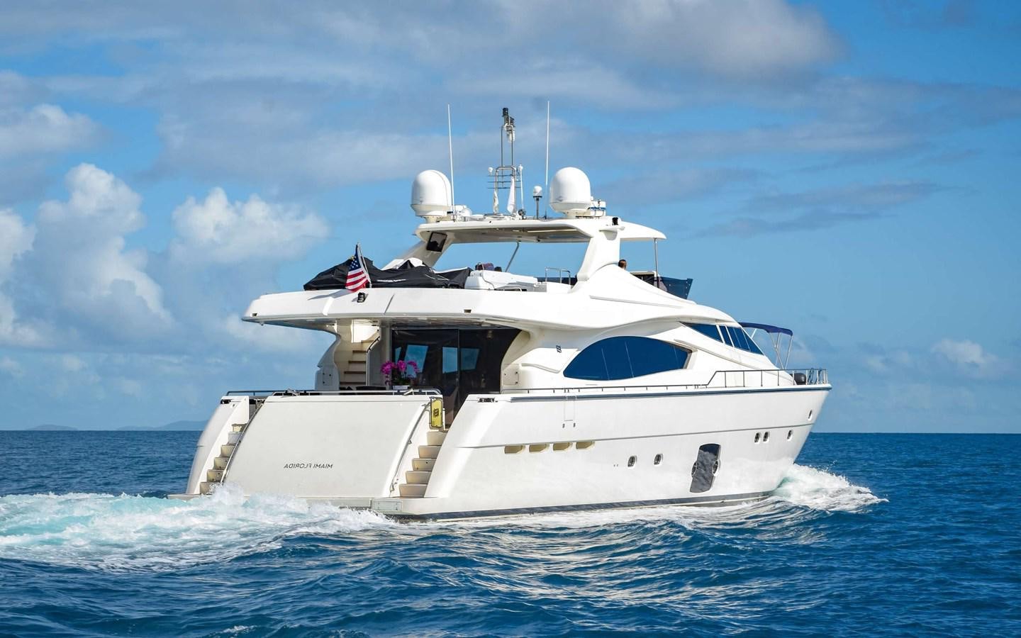 a white boat in the water aboard FER88117B606 Yacht for Sale