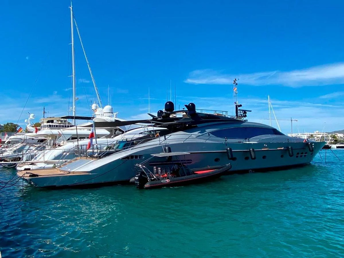 a couple of boats in the water aboard ESCAPE Yacht for Sale
