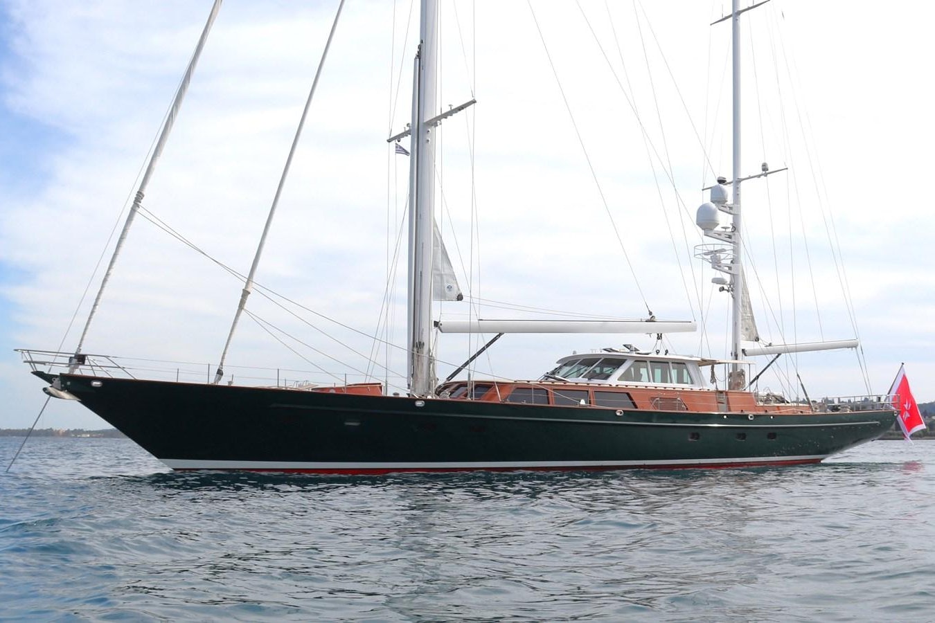 a boat on the water aboard KEEWAYDIN Yacht for Sale