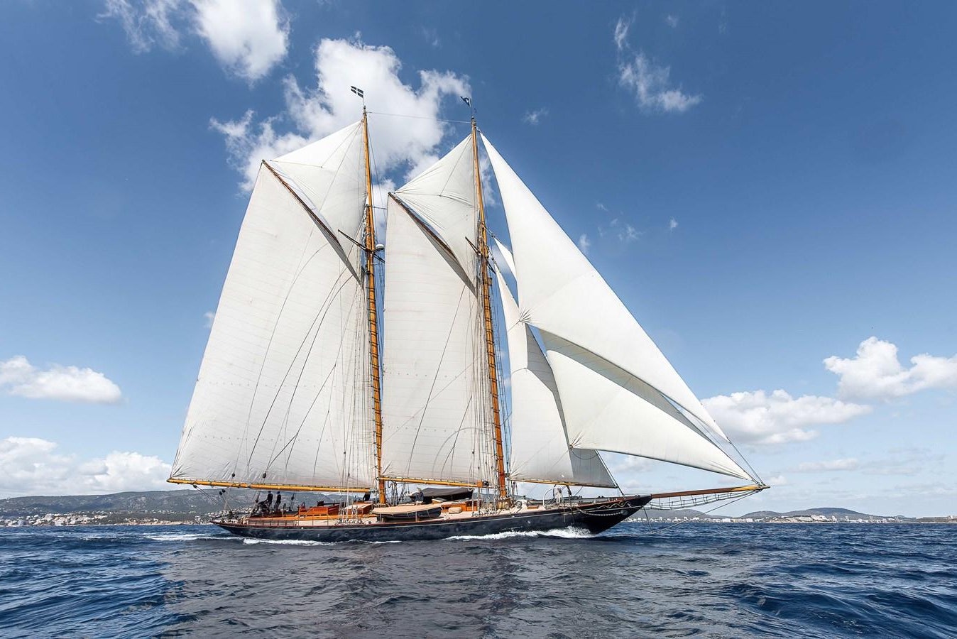 a sailboat in the water aboard MARIETTE OF 1915 Yacht for Sale