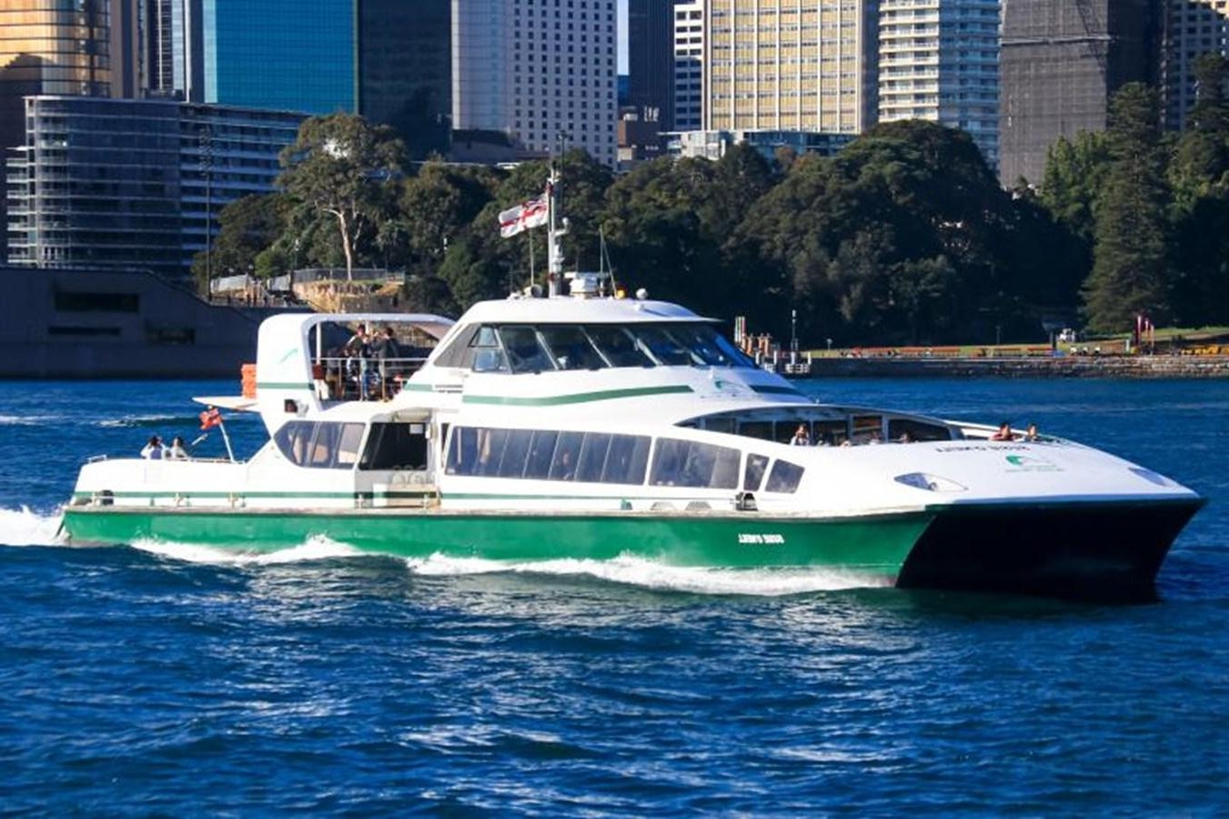 a boat on the water aboard 2000 SYDNEY SUPERCAT Yacht for Sale