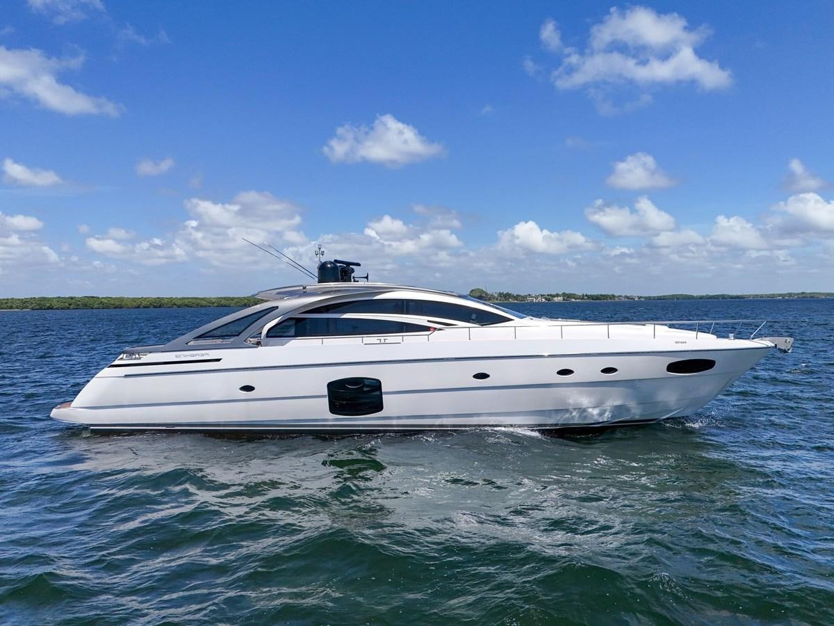 a white boat in the water aboard SANS SOUCI VIII Yacht for Sale