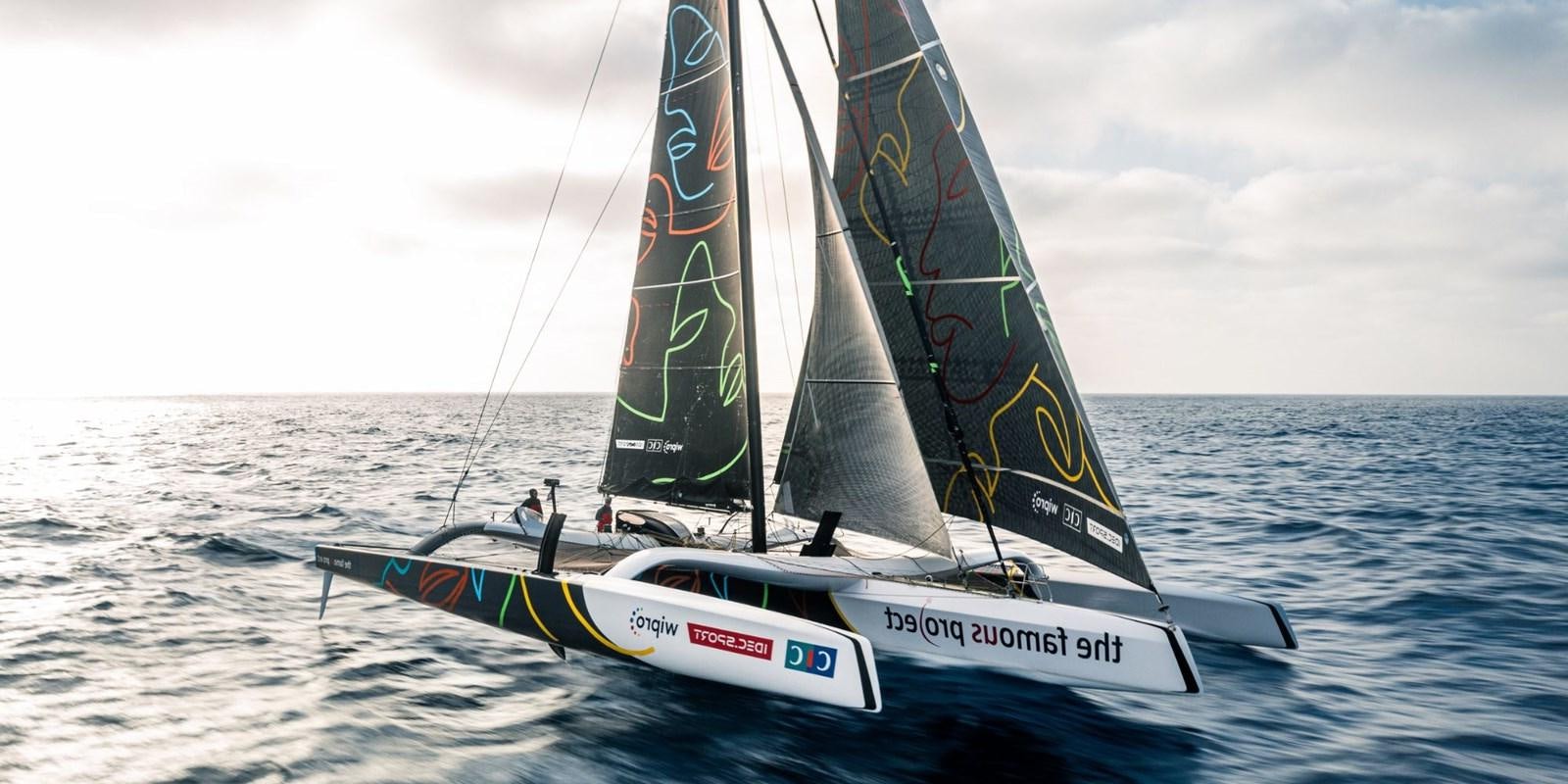 a couple of sailboats on the water aboard LIMOSA Yacht for Sale