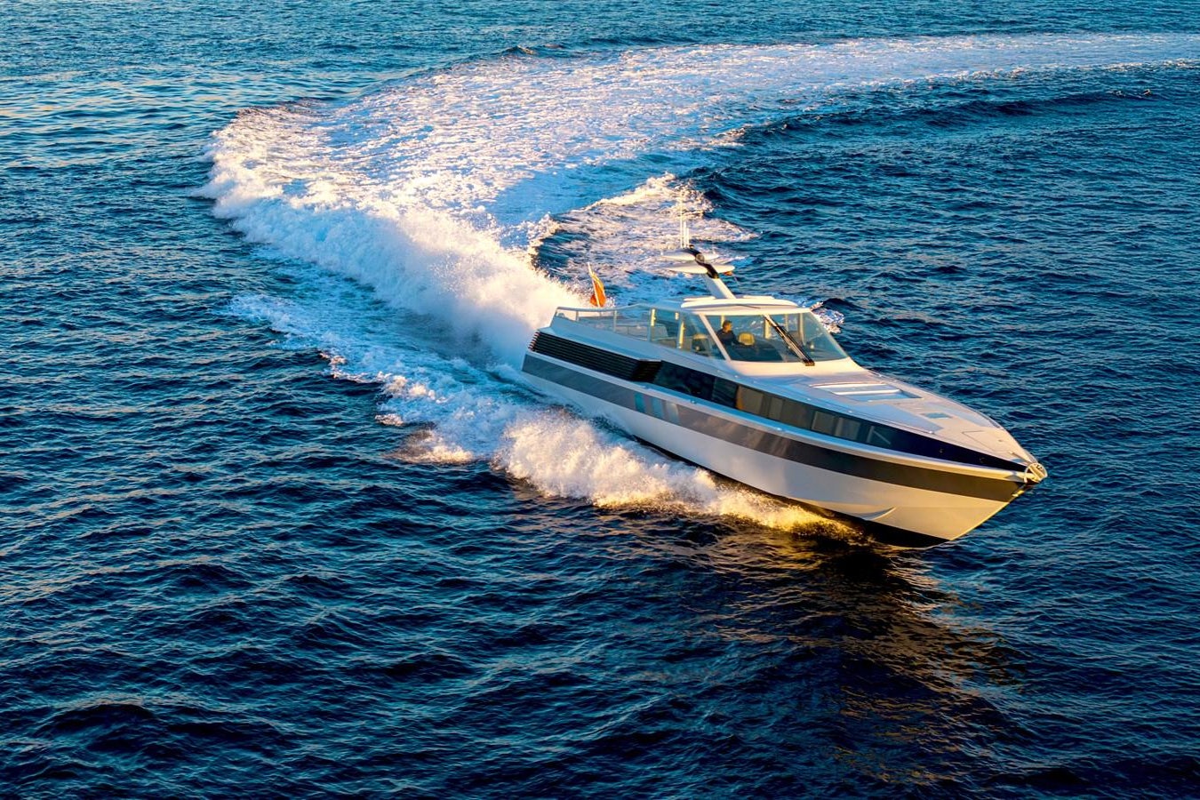 a boat on the water aboard VALYRA Yacht for Sale