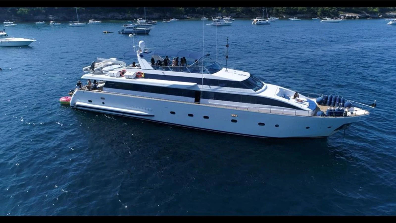 a white yacht in the water aboard MISS CANDY Yacht for Sale