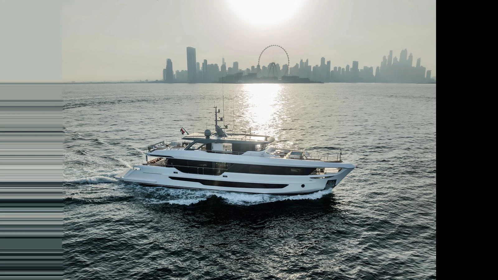a boat on the water aboard 100 TERRACE Yacht for Sale