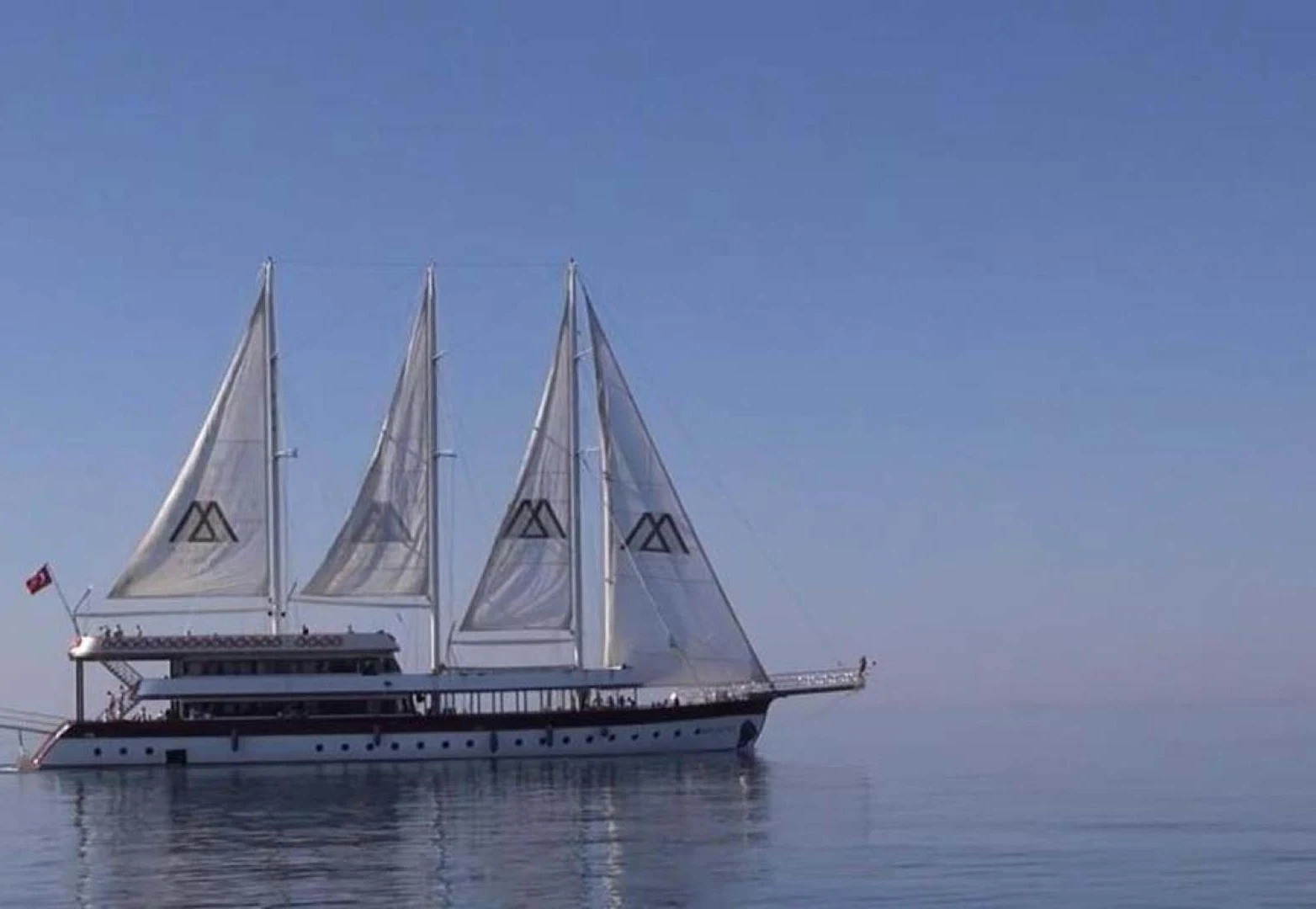 a sailboat on the water aboard MY DREAM Yacht for Sale