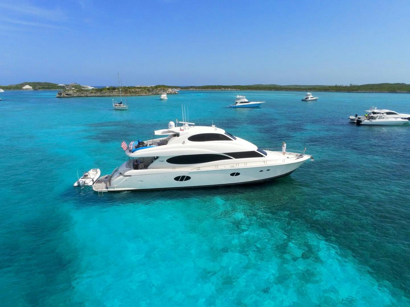 a white yacht in the water aboard LA BALSITA Yacht for Sale