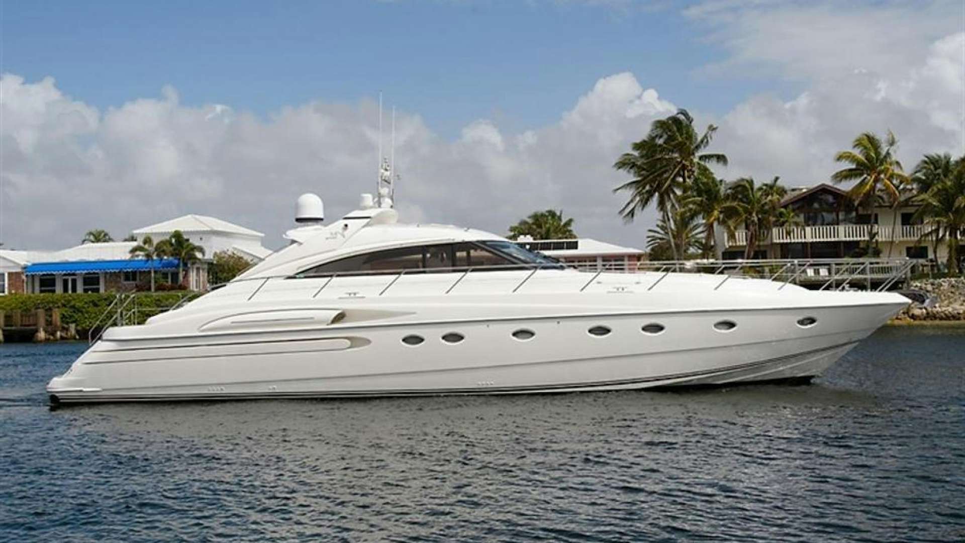 a white yacht in the water aboard TABULA RASA Yacht for Sale