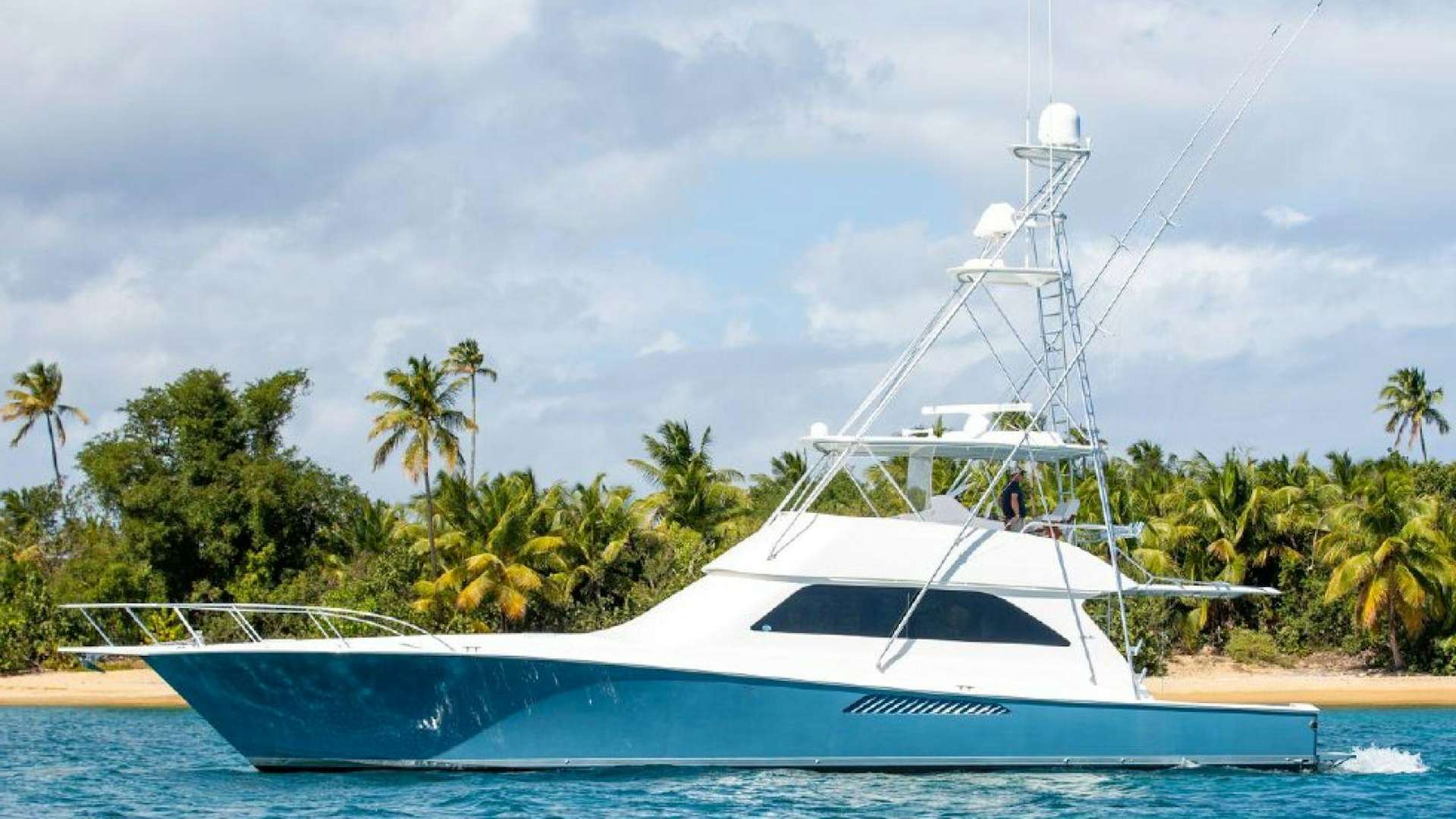a boat in the water aboard NICAMI Yacht for Sale
