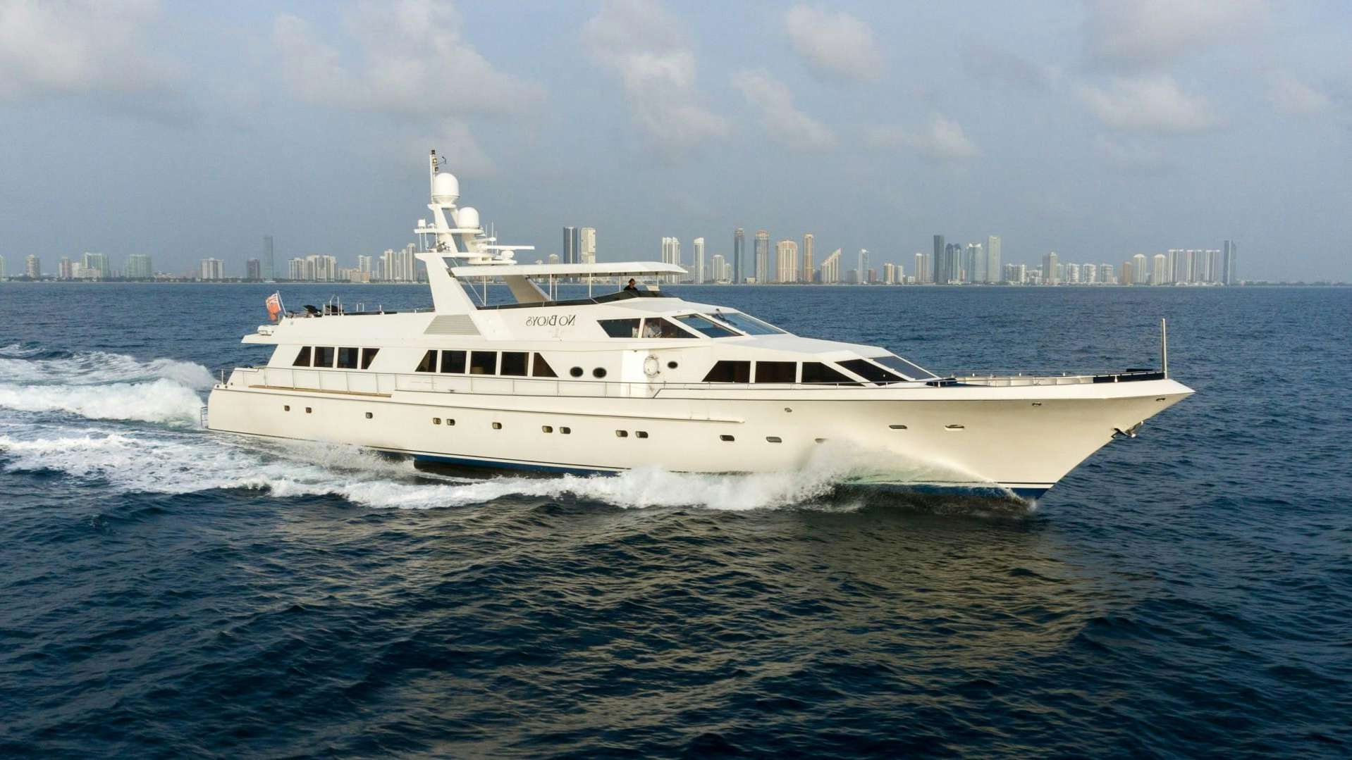 a white yacht on the water aboard SEA CLASS Yacht for Sale