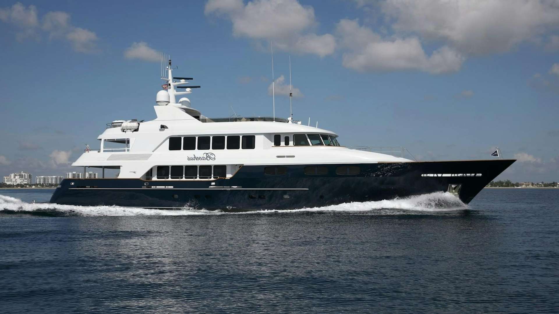 a boat on the water aboard BACCHUS "NAME RESERVED" Yacht for Sale